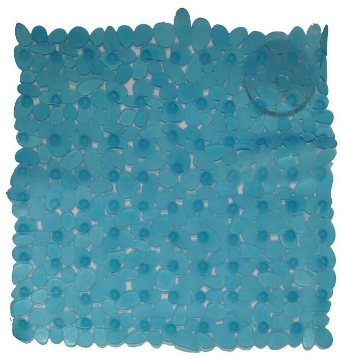 Frandis Tapis de douche bleu