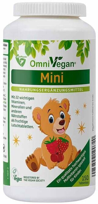 BOMALecithin Omnivegan mini Multivitamine für Kinder Lutschtabletten