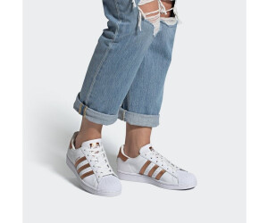 White and bronze superstars cheap