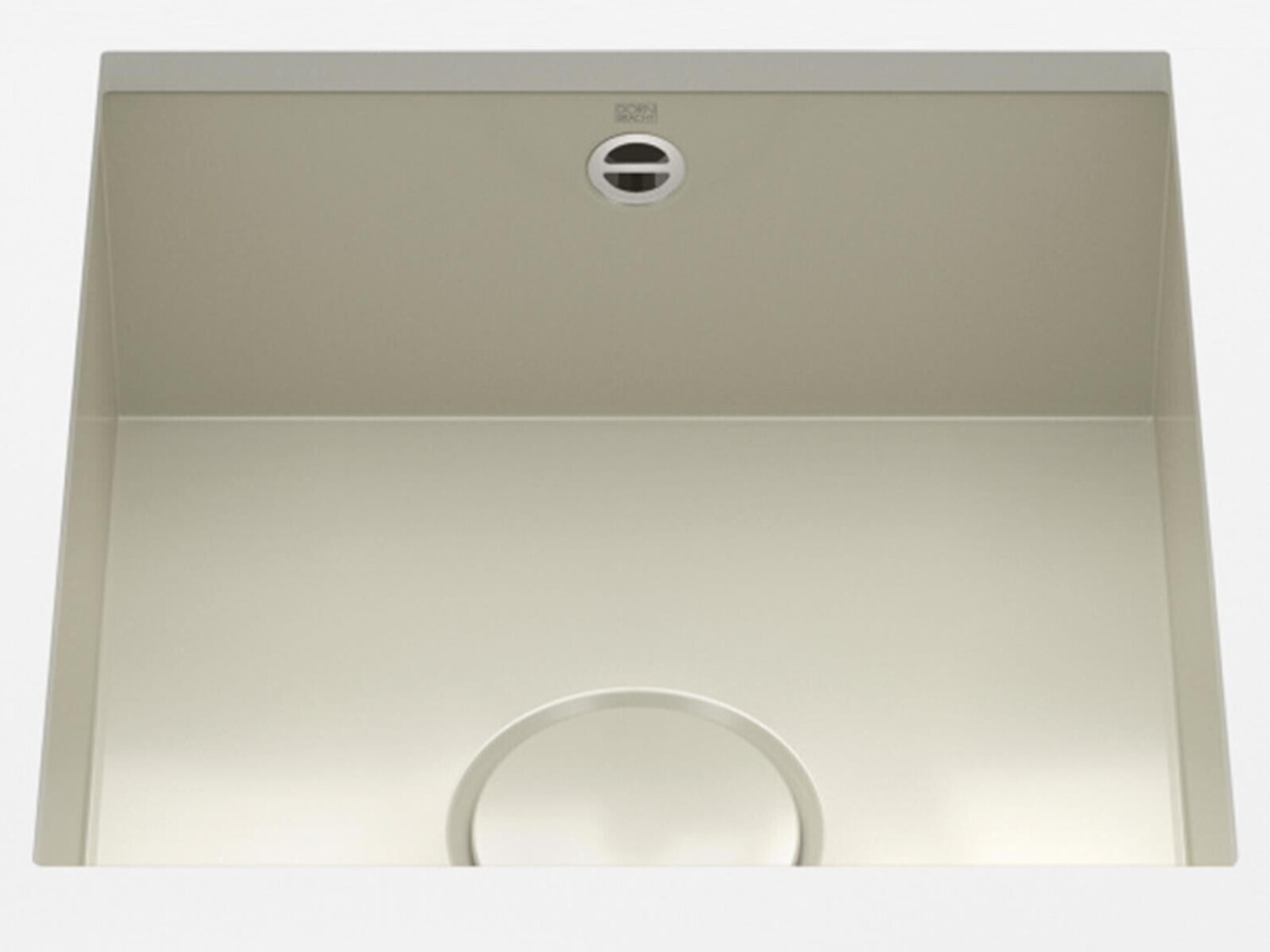 Dornbracht Kitchen sink in glazed steel 40x40cm