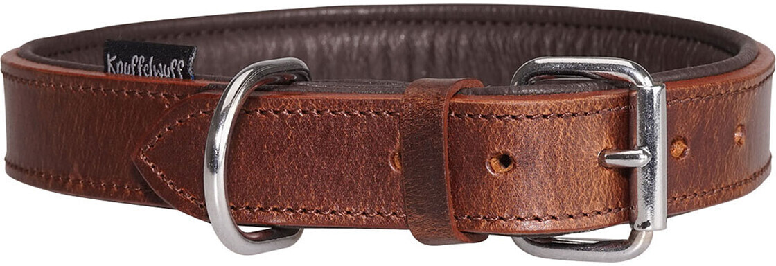 Knuffelwuff Basic Plus Leather Dog Collar