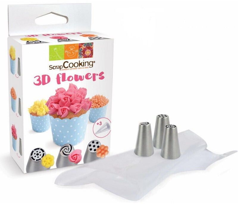 ScrapCooking Kit nozzles 3D flowers