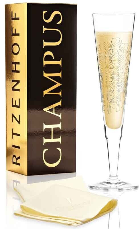 Ritzenhoff Champus Champagne glass L. Kühnertová (Floral) F20