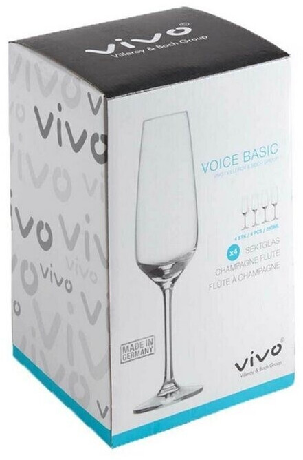 Villeroy & Boch vivo by Group Voice Basic SektglasSet, 4tlg., 283 ml,  Kristallglas, spülmaschinengeeignet ab 24,05 €