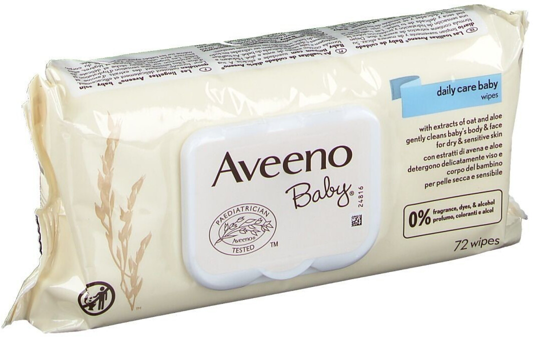 Johnson & Johnson Aveeno Baby Wipes (72 pcs.)