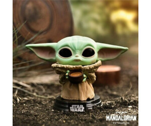 Funko Pop! Deluxe Star Wars The Mandalorian - Grogu (Baby Yoda) Avec Canister - Figurine En Vinyle 9,5 Cm - Idée Cadeau Pour Fans