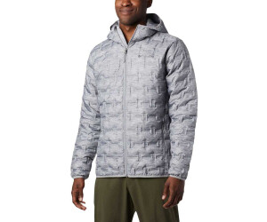 Columbia Giacca Con Cappuccio Delta Ridge Down Uomo, Piumino Invernale Impermeabile, Isolamento 650 Fill Power, Omni-Heat, Montagna Scuro, XXL