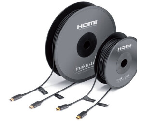 Inakustik Cable HDMI 2.1 Fibre Optique 8K Cable HDMI sur fibre optique 100m  - Hifi, Home-Cinéma, Salle de Cinéma Privée, vidéoprojecteur, Oled, Ampli,  Enceintes