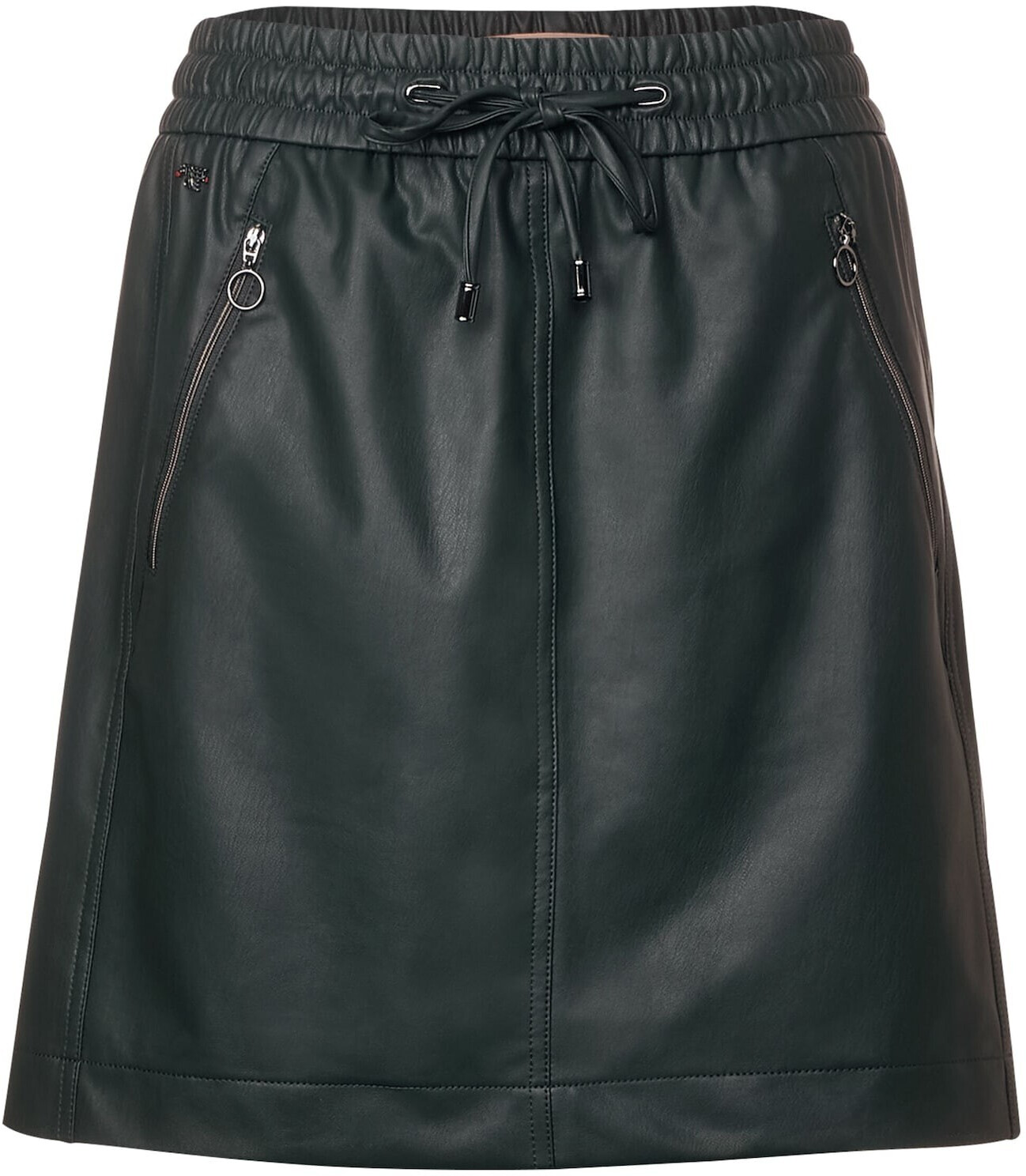 Street One Faux Leather Skirt (A360700) poly green