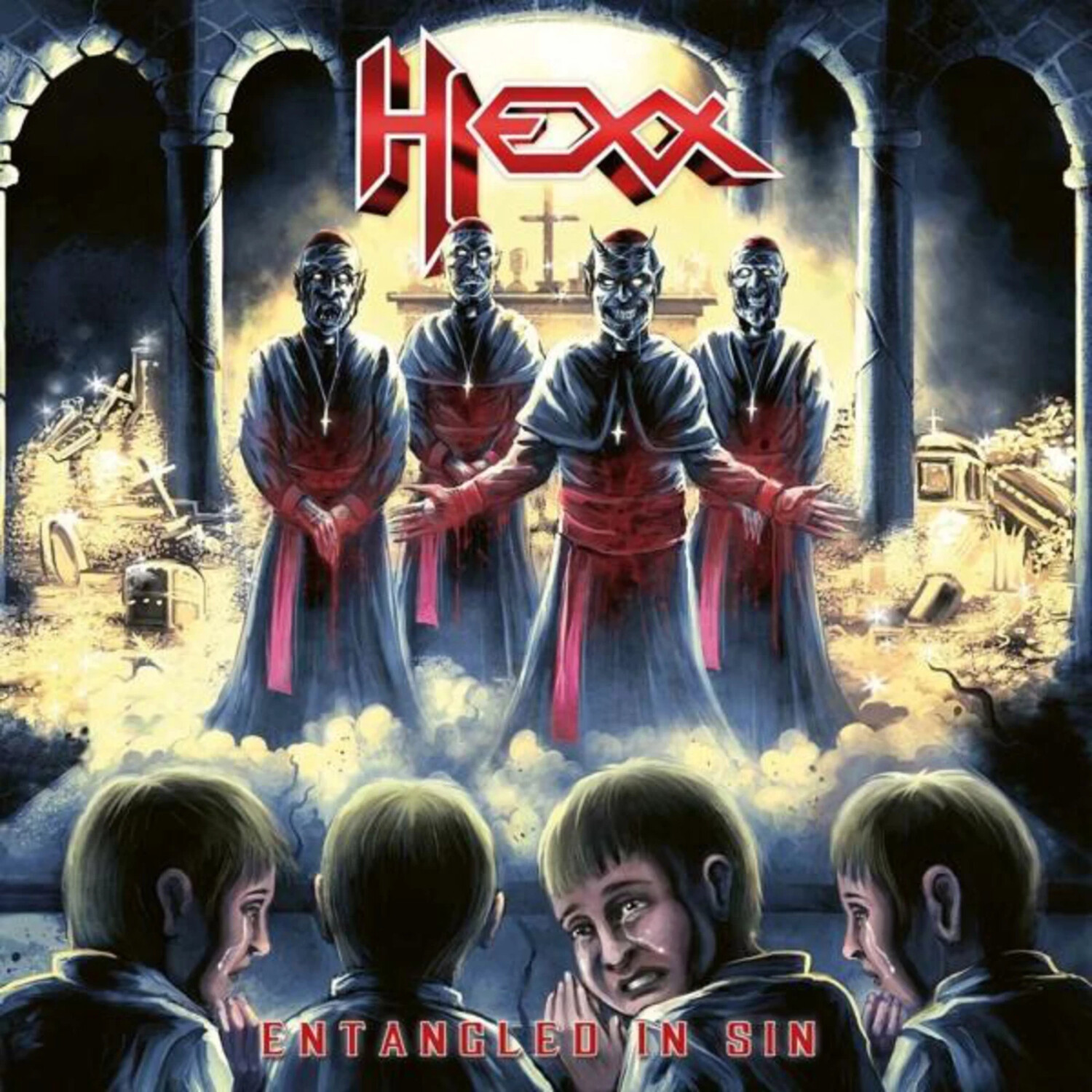 Hexx - Entangled In Sin (Red Vinyl) (Vinyl)