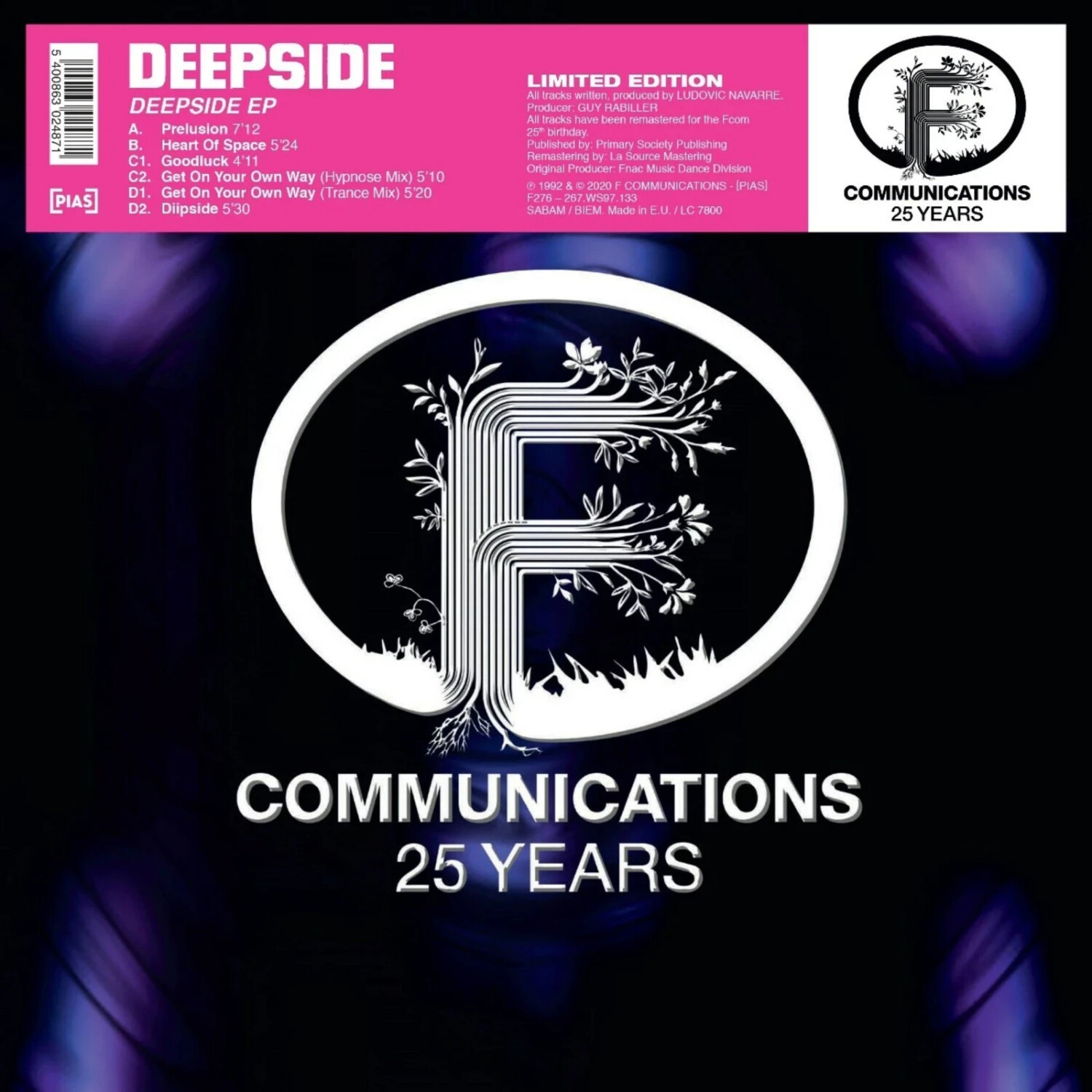 Deepside (Ludovic Navarre) - Deepside Ep (Remastered 2x12 ) (Vinyl)
