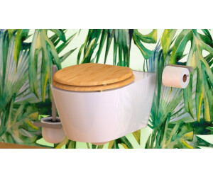 SCHÜTTE Abattant WC Bamboo en bambou massif, abattant de WC
