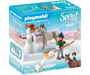 Playmobil Spirit Weihnachten Miradero Schneespaß Snips Herrn Karotte 2er Set NEU 