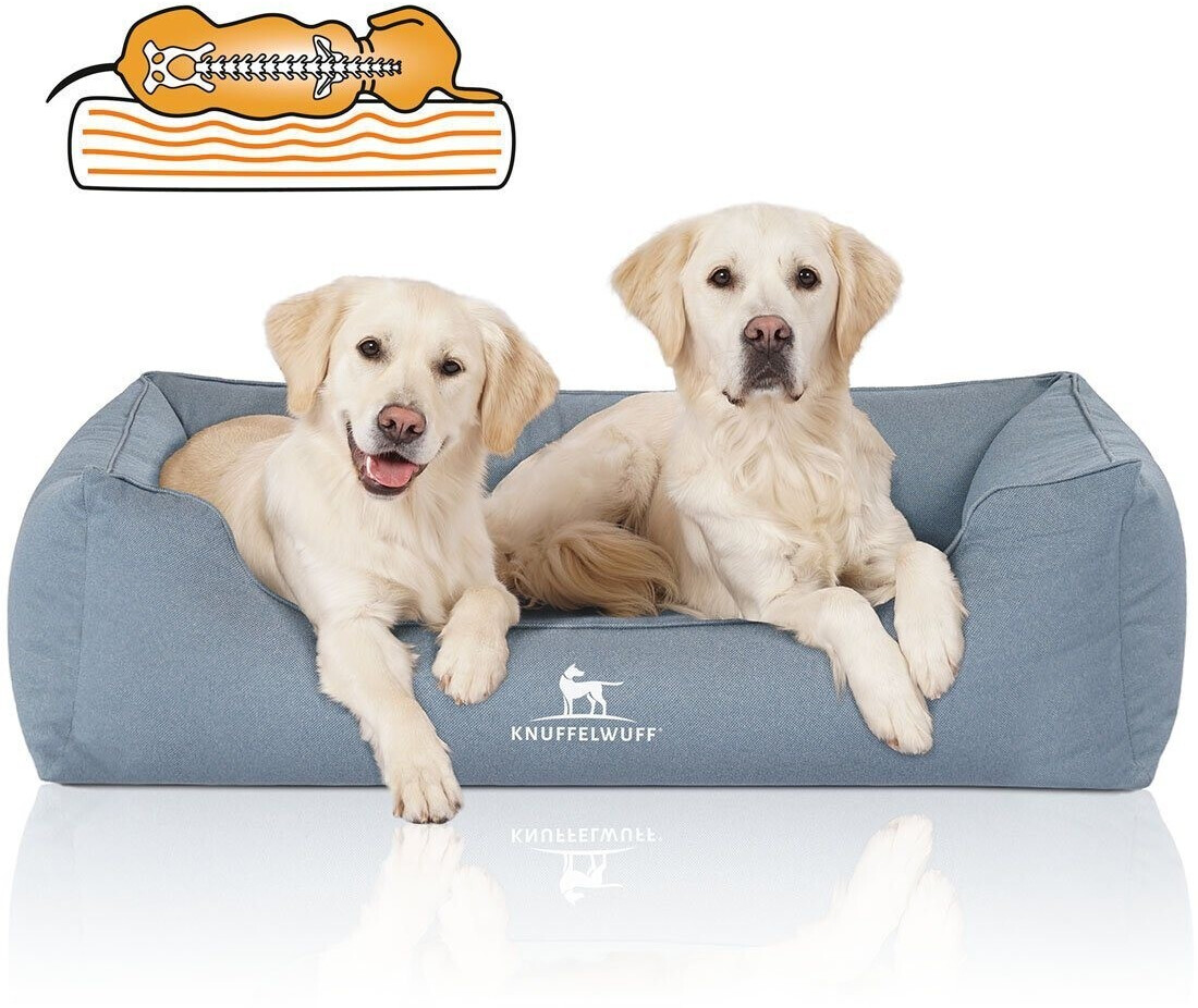 Knuffelwuff Lit pour chien Leon M-L Light Blue