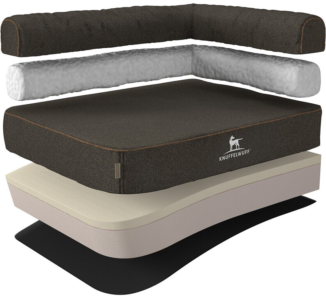 Knuffelwuff Lit pour chien Dog Bed Marlie L Right Rest Black Knuffelwuff Lit pour chien Dog Bed Marlie L Right Rest Black