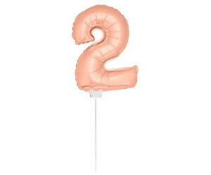 Folat Mini Figurballon Rosegold Ziffer Zahl 2 36cm 29242 Ab 2 81 Preisvergleich Bei Idealo De