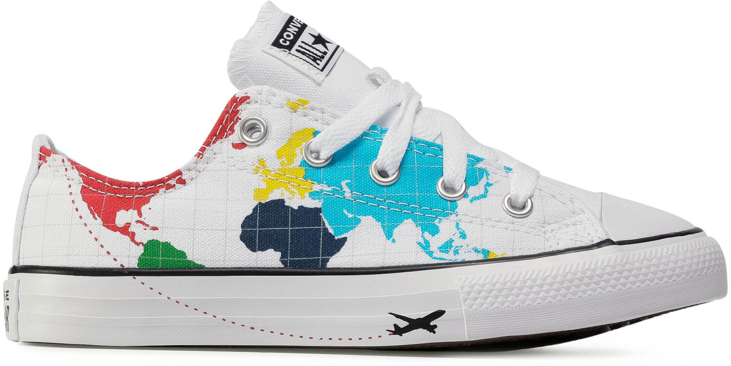 Converse Geography Class Chuck Taylor All Star Kids white/university red/black