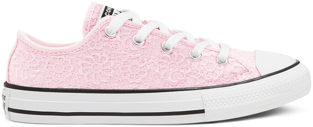 Converse Daisy Crochet Chuck Taylor All Star Kids blushing bride/white/black