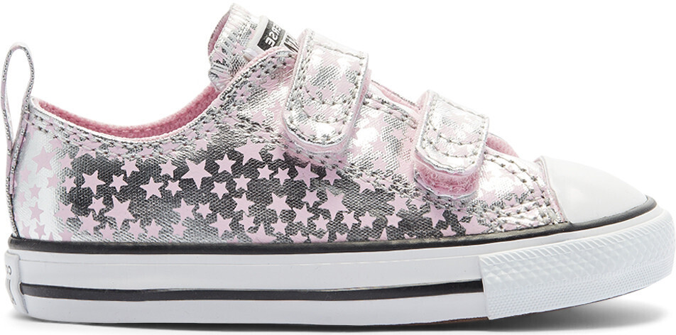 Converse Toddler's She's A Star Easy-On Chuck Taylor All Star Kids pink glaze/silver/white