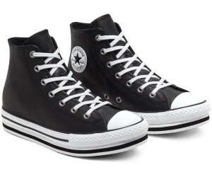 Cordelia frío Perspectiva Converse Leather Chuck Taylor All Star Platform Kids black/white/black  desde 38,99 € | Compara precios en idealo