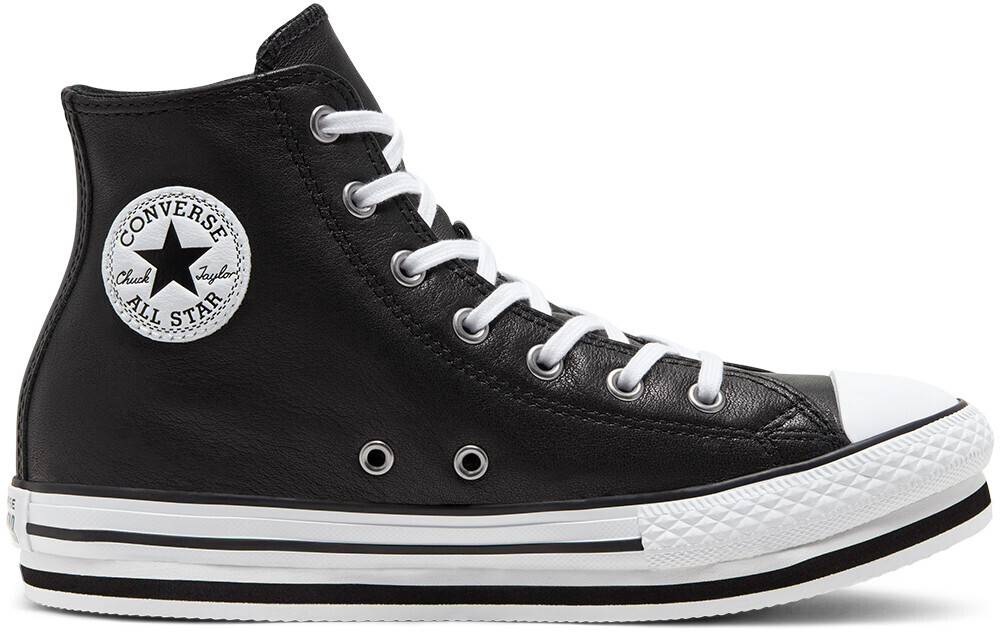 Converse Leather Chuck Taylor All Star Platform Kids black/white/black