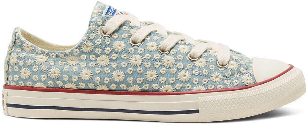 Converse Little Miss Chuck Taylor All Star washed denim/garnet