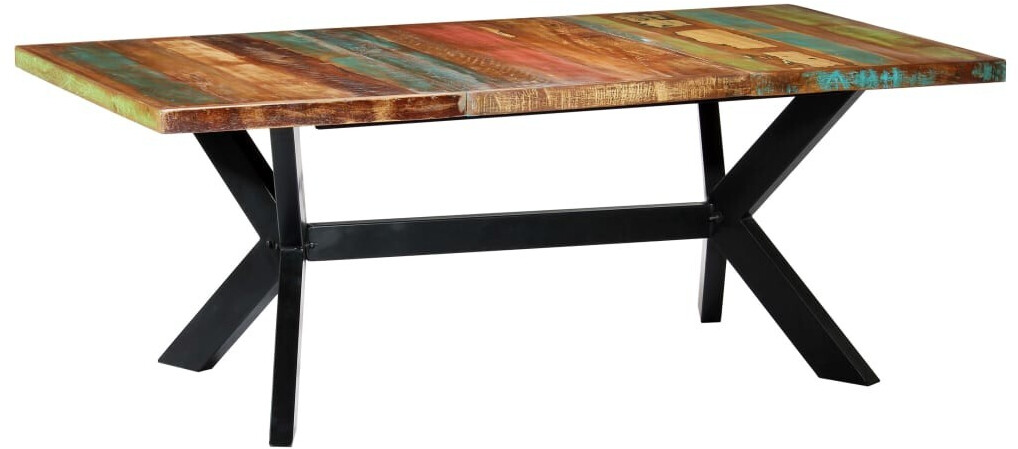 vidaXL Dining Table in Reclaimed Wood 200 x 100 x 75 cm ab 361 99 Preisvergleich bei idealo
