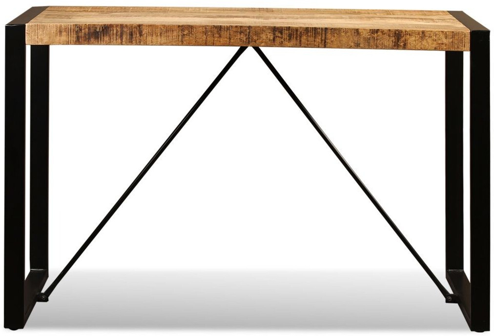 VidaXL Table de salle à manger en bois de manguier 120 x 60 x 76 cm
