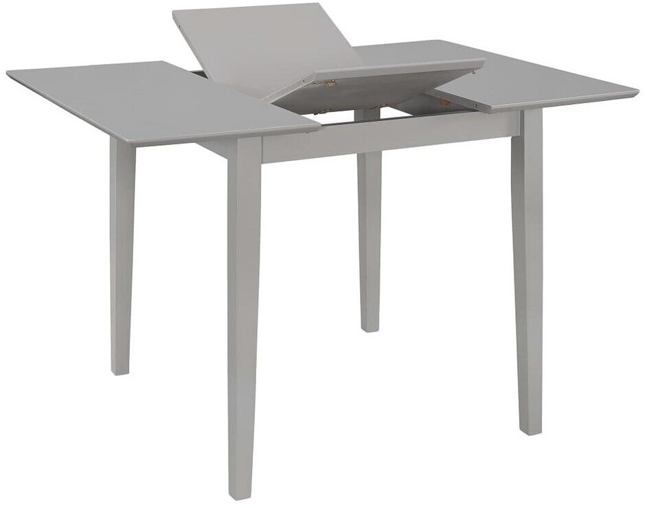 VidaXL Table à dîner extensible gris 80 x 80 x 74 cm