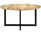vidaXL Dining Table Round in Mango Wood 150 x 73 cm