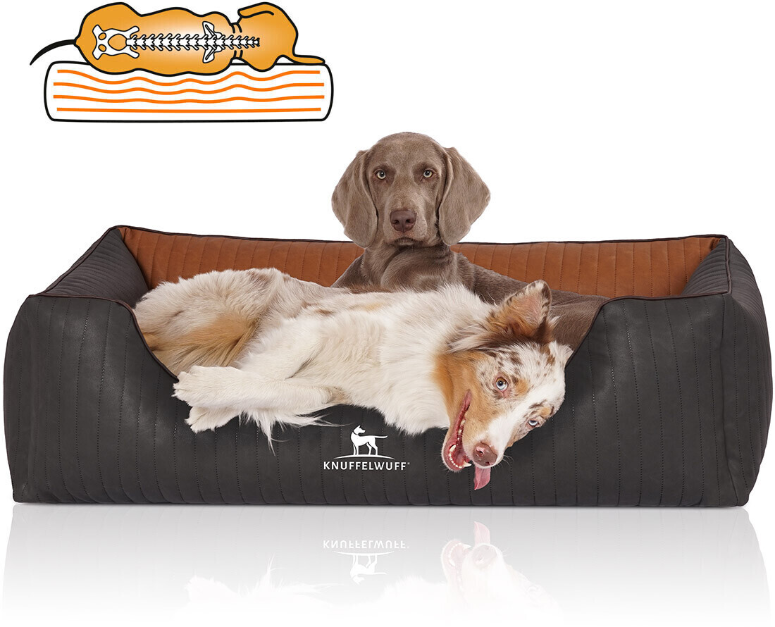 Knuffelwuff Lit pour chien Dog Bed Rough Road XL Black/Rusty