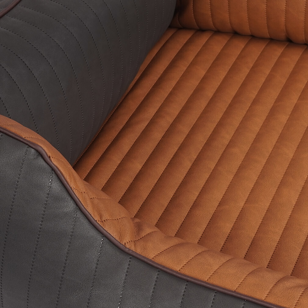 Knuffelwuff Lit pour chien Dog Bed Rough Road XL Black/Rusty
