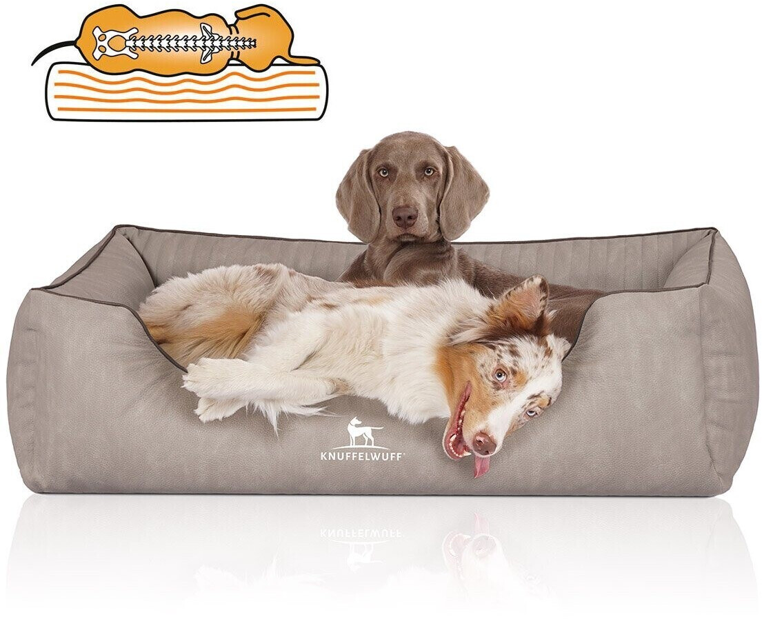 Knuffelwuff Lit pour chien Tampa XL 105x75cm Grey