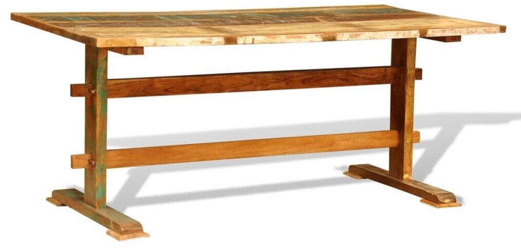 vidaXL Table de salle à manger vintage en bois recyclé