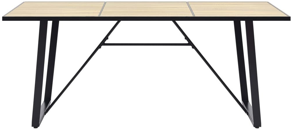 VidaXL Table de salle à manger imitation chêne 180 x 90 x 75 cm