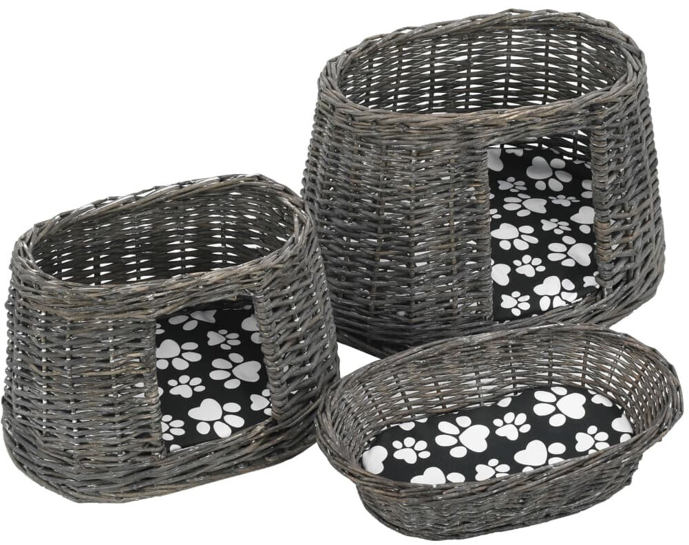 vidaXL Panier pour chat gris vidaXL Panier pour chat gris