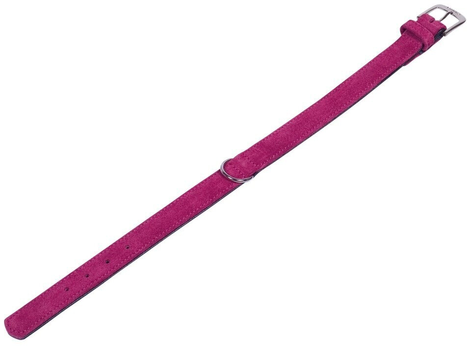 Nobby Dog Collar Velours S-M 42cm 33-39cm Cherry