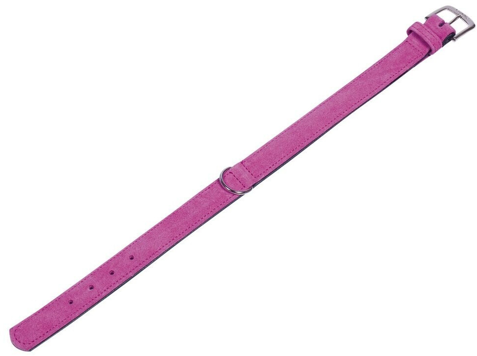 Nobby Dog Collar Velours S 37cm 30-35cm Fuchsia