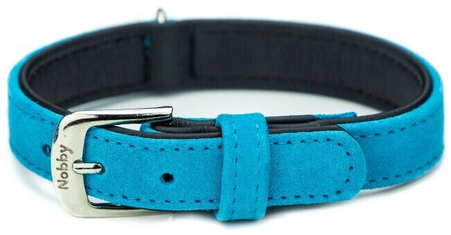 Nobby Dog Collar Velours XS-S 32cm 25-30cm Turquoise