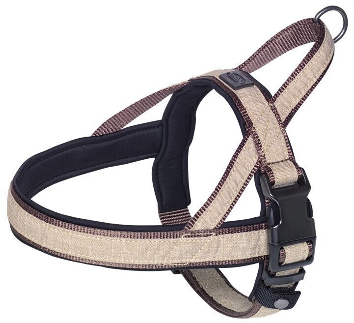 Nobby Dog Harness Linen Deluxe L 60-76x3cm Brown