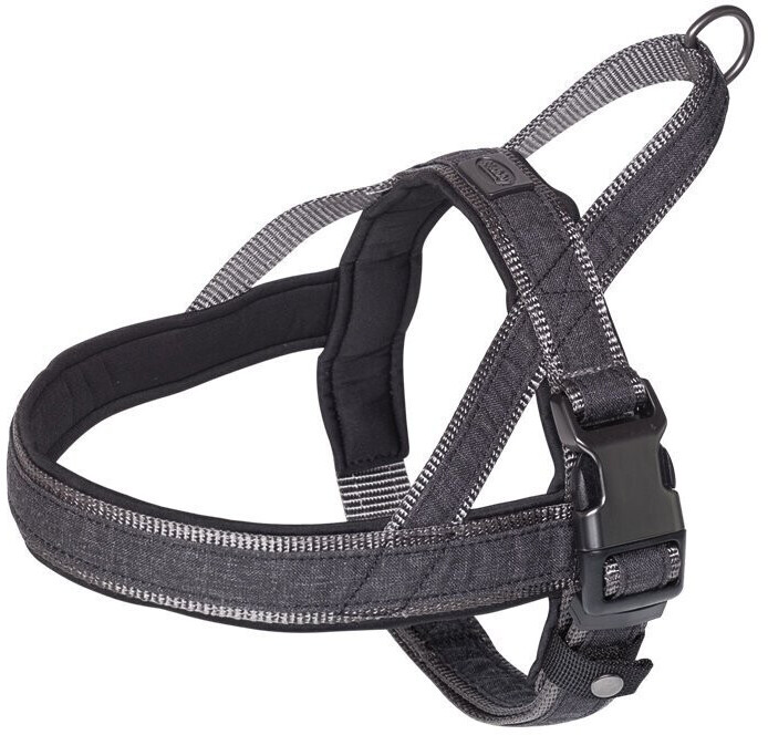Nobby Dog Harness Linen Deluxe M-L 50-64x3cm Black/Grey