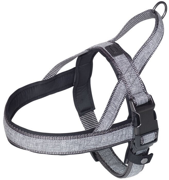 Nobby Dog Harness Linen Deluxe S-M 38-50x2cm Grey