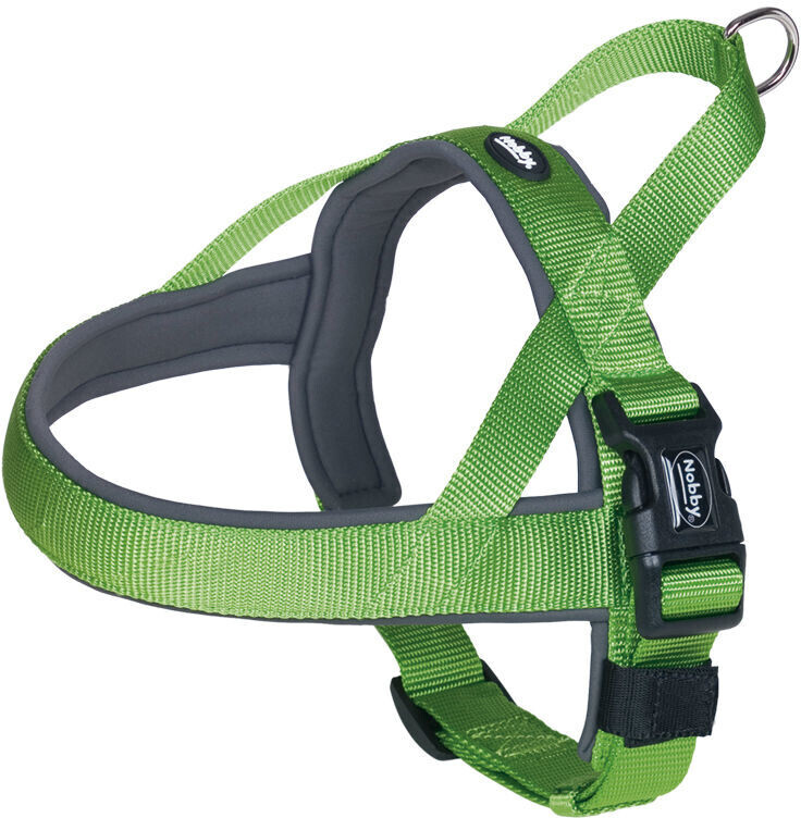 Nobby Norwegian Dog Harness Preno 68-85cm + 54cm 40/45mm Neon Green/Grey