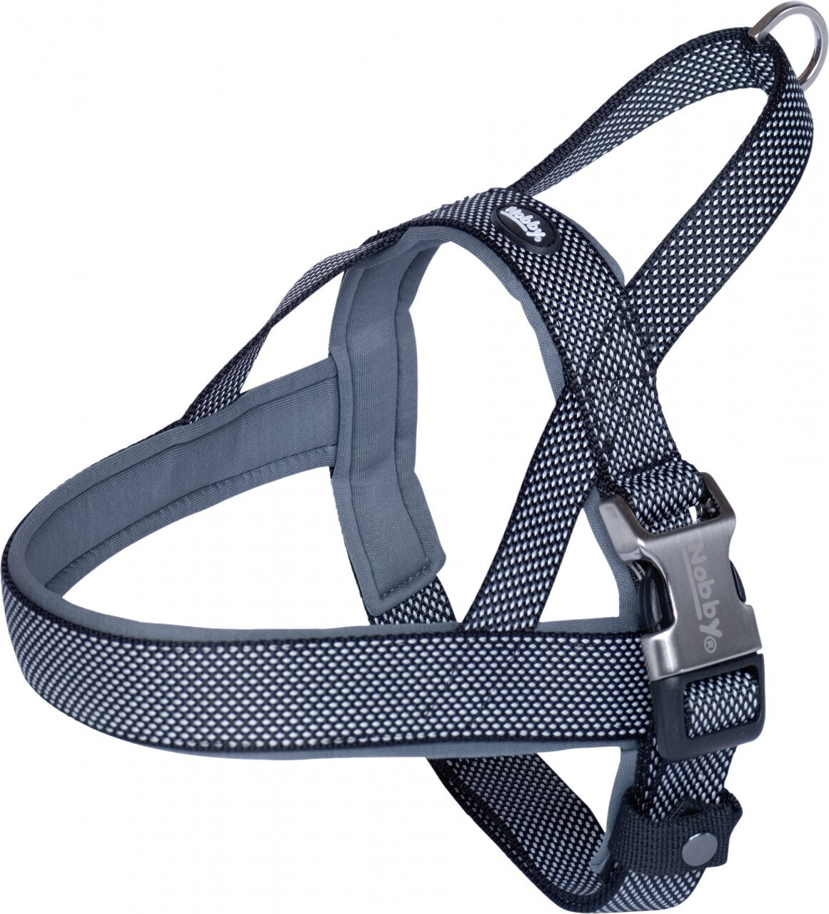 Nobby Norwegian Dog Harness Preno Royal M-L 50-64cm Brustgurt 42cm 25/35mm Black