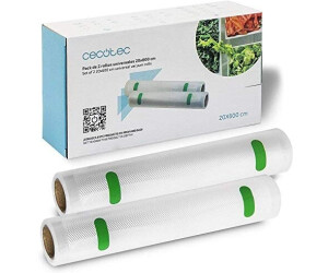 Cecotec Vacuum Seal Bag Rolls 20 cm x 6 m (2 pcs)