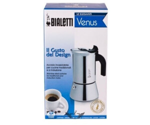  Bialetti Venus Induction - Cafetera espresso de 4 tazas, acero  inoxidable, paquete de 1 unidad : Hogar y Cocina