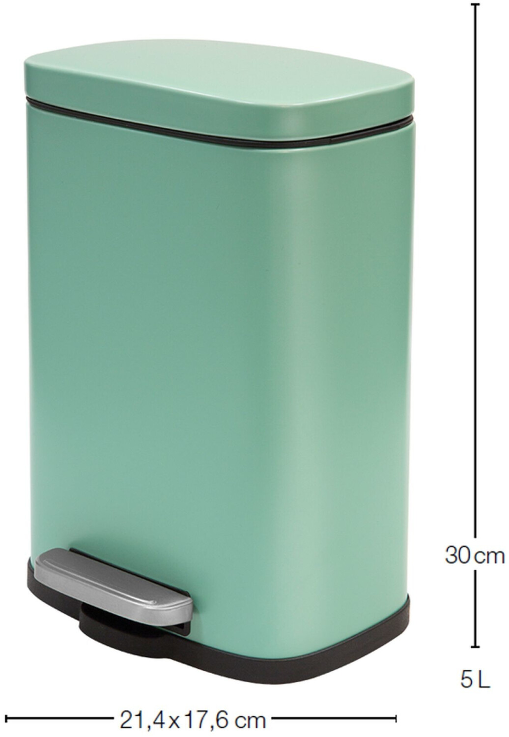 Spirella Akira Bathroom Bin 5 L green (29551034-0)