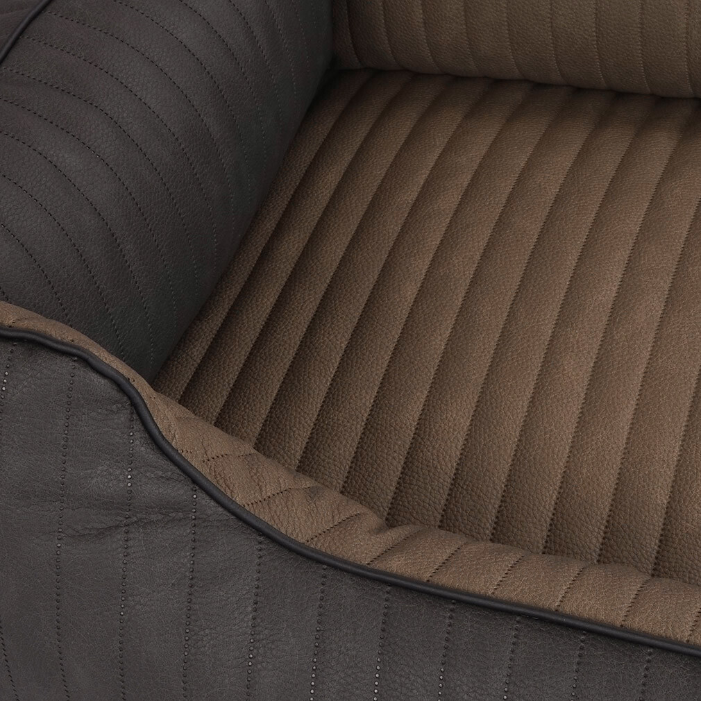 Knuffelwuff Lit pour chien Dog Bed Outback M-L Black/Taupe Knuffelwuff Lit pour chien Dog Bed Outback M-L Black/Taupe