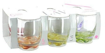 LAV 1618260 Drinking glasses, 290 ml, transparent, 6 pieces