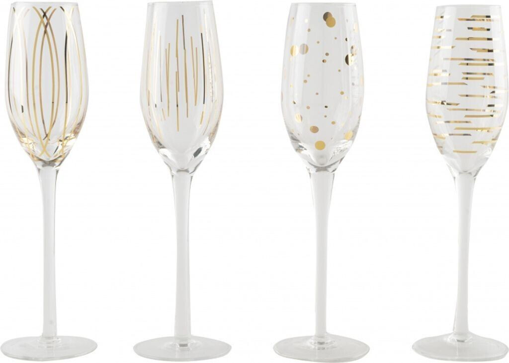 Mikasa Cheers martini glasses, 290 ml, 4 pieces, gold, 210 ml